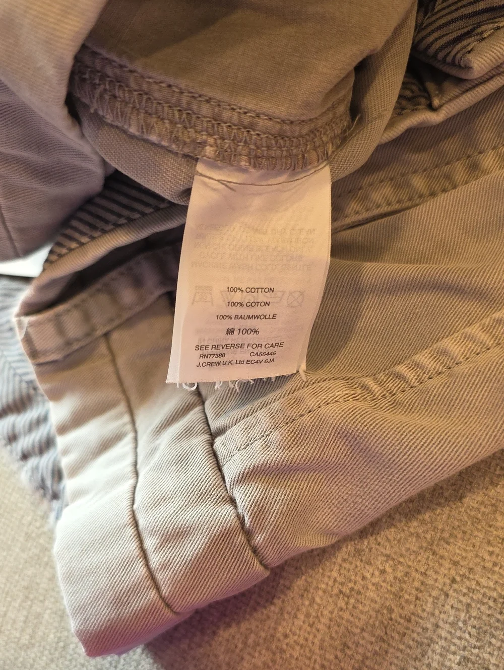 J. Crew Grey Chino Short 16